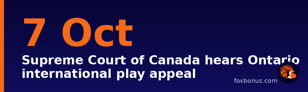 Canada Gambling News Roundup – Week of 30 October 2026